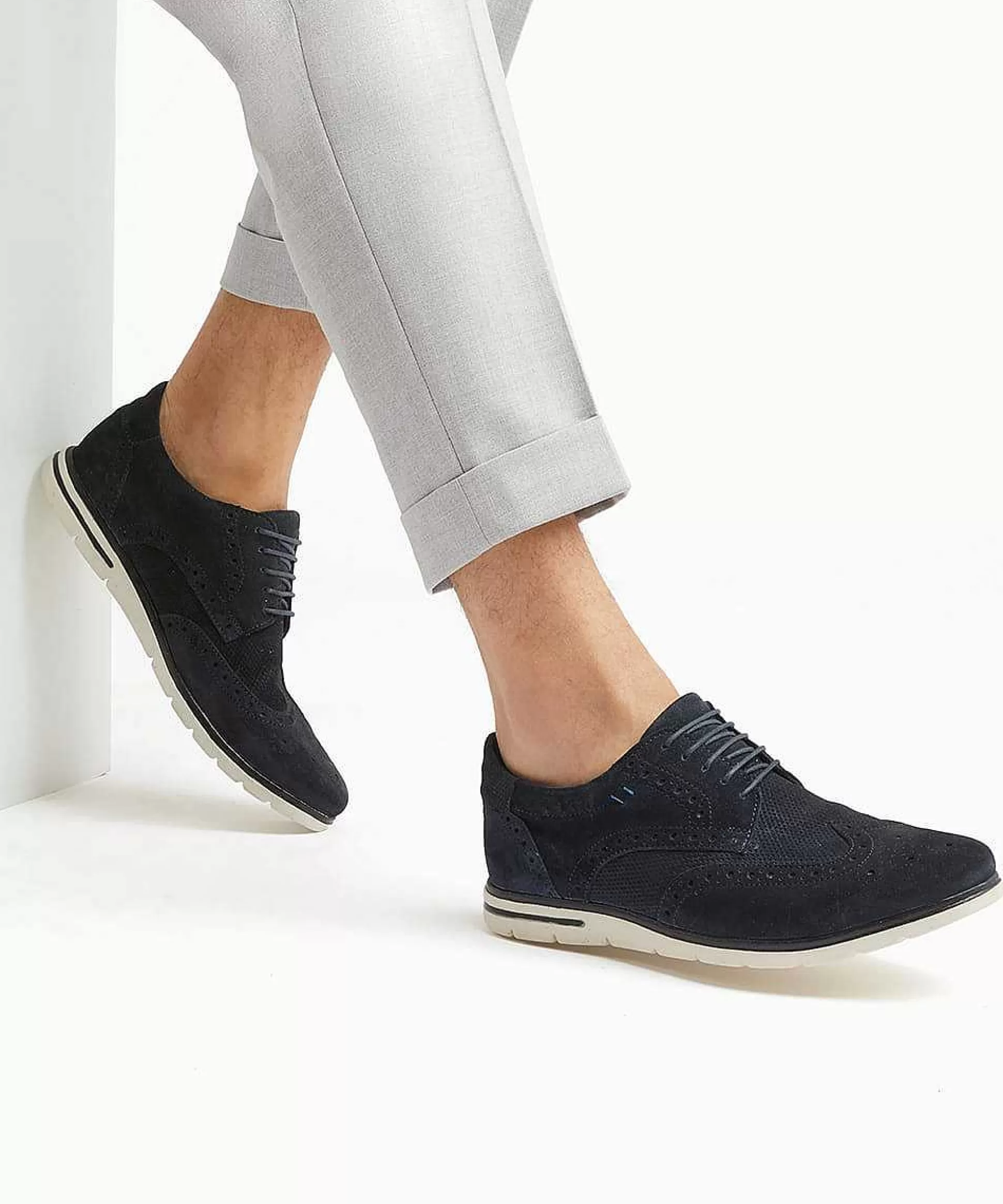 Dune London BARRY - NAVY-Men Casual Shoes | Brogues