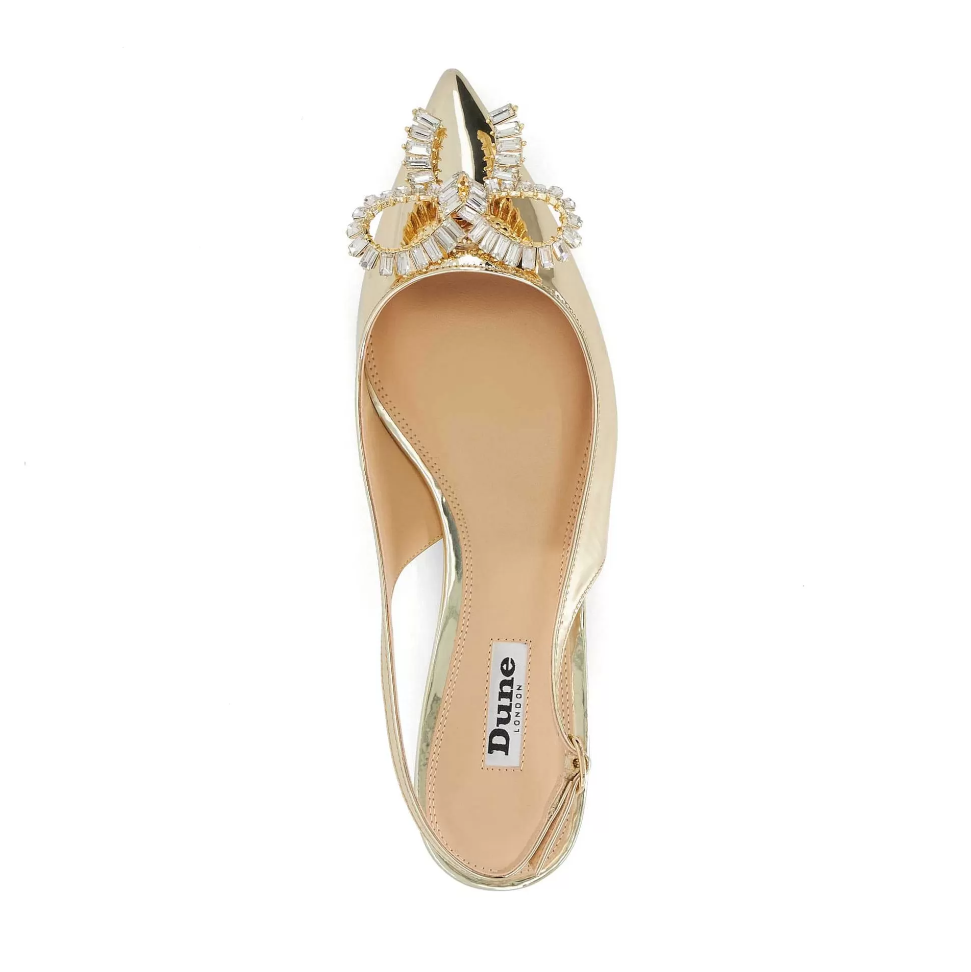 Dune London HAPPIEST - GOLD-Women Flat Shoes | Ballet Pumps