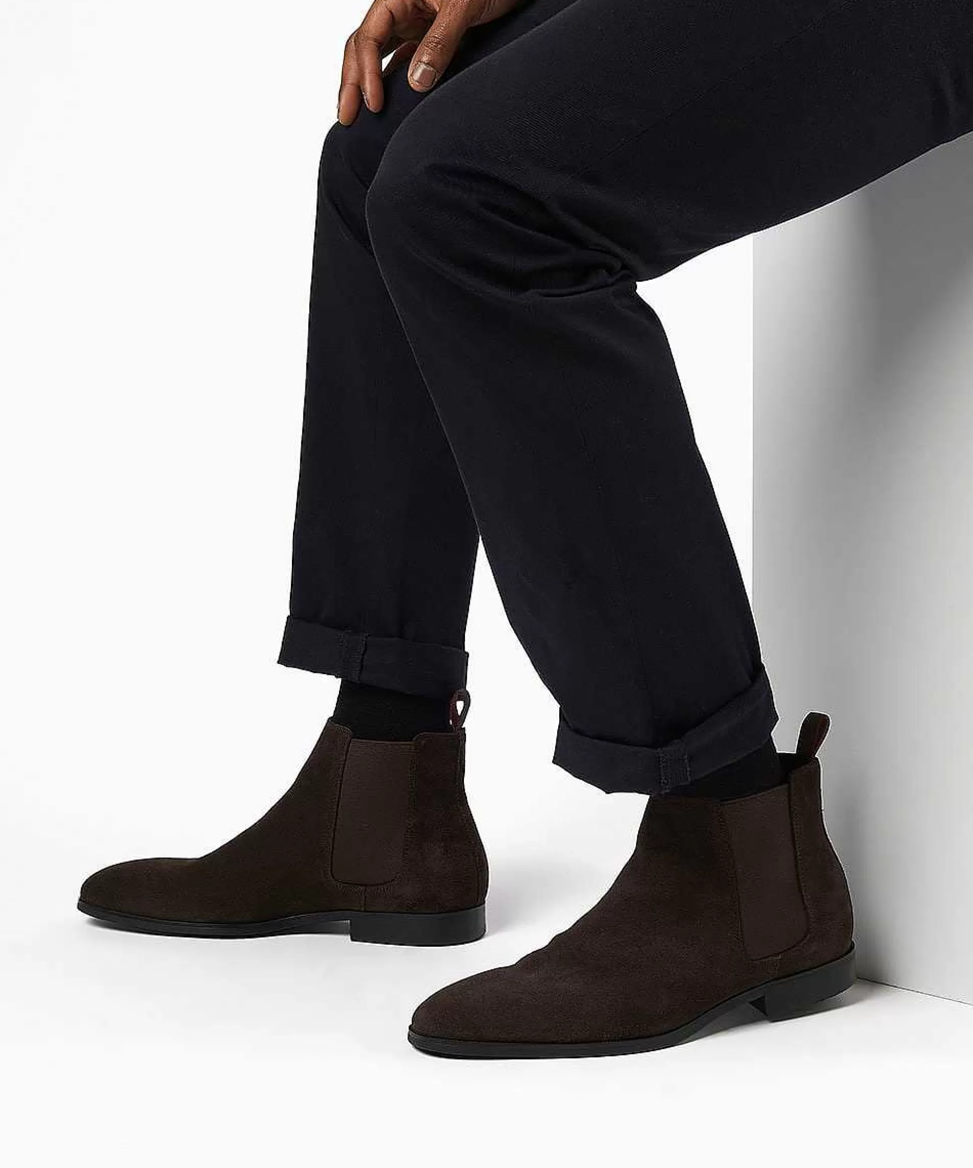 Dune London MANTLE - DARK BROWN-Men Smart Boots | Chelsea Boots