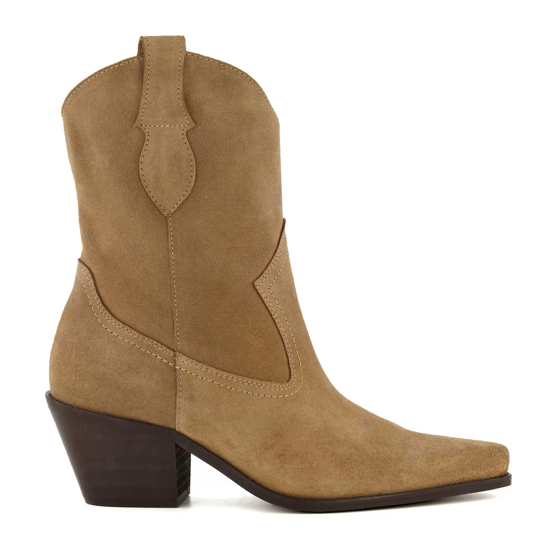 Dune London PARDNER - SAND-Women Western Cowboy Boots | Ankle Boots