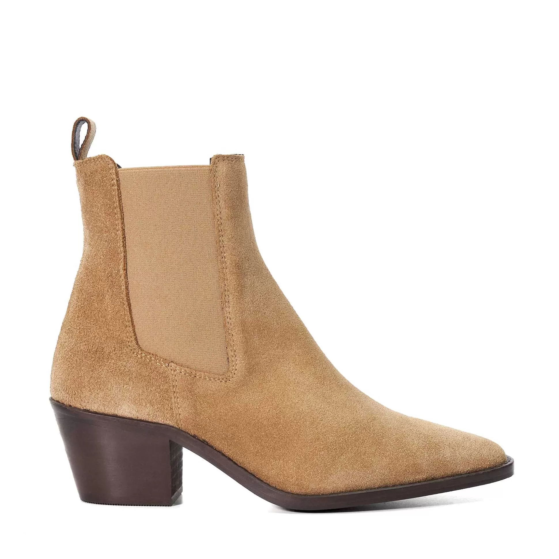 Dune London PEXAS - SAND-Women Ankle Boots | Western Cowboy Boots