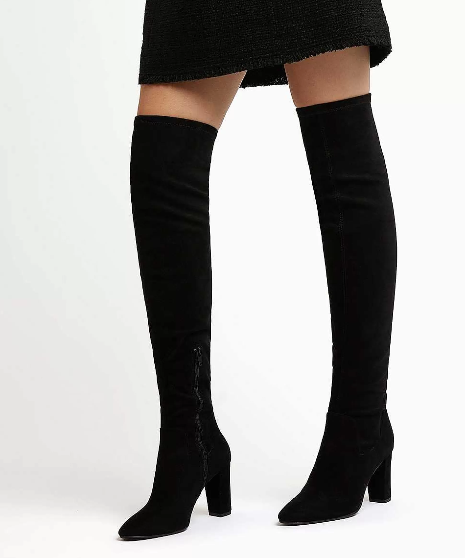 Dune London SYRELL - BLACK-Women Over the Knee Boots